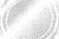 Black and white halftone vector background. Diagonal dot gradient. Centered dotwork surface. Uneven dotted halftone Royalty Free Stock Photo