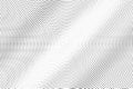 Black and white halftone  background. Diagonal gradient on micro dotwork texture. Round dotted halftone Royalty Free Stock Photo