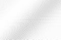 Black and white halftone vector background. Diagonal gradient on pale dotwork texture. Faded dotted halftone Royalty Free Stock Photo