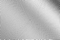 Black and white halftone vector. Diagonal dotted gradient. Centered dotwork surface. Vintage overlay textured Royalty Free Stock Photo