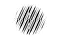 Black and white halftone vector. Round dotted gradient. Centered textured dotwork surface. Vintage overlay Royalty Free Stock Photo