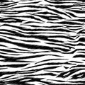 Black and white Hand drawn artistic abstract animal skinseamless pattern print tiger,zebra skin,design for fashion fabric Royalty Free Stock Photo