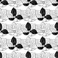 Hand drawn vector seamless repeat patterns.