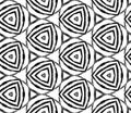 Black and white handdrawn seamless pattern. Hand d
