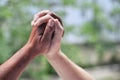 Black And White Hands Holding Each Other