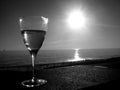 Black & White Henley Wine 1 Royalty Free Stock Photo