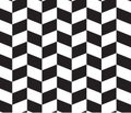 Black and white herringbone fabric seamless pattern,