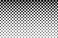 Black and white hexagon halftone pattern. Geometrical background. Royalty Free Stock Photo