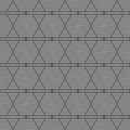 Black and White Hexagon Tiles Pattern Repeat Royalty Free Stock Photo