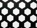 Black and white hexagonal pattern Royalty Free Stock Photo