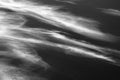 Black and white high altitude clouds background Royalty Free Stock Photo