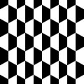 Black White Honeycomb Hexagon Seamless Background. Vector Illustration.