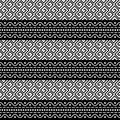 Black and White horizontal stripe geometric design
