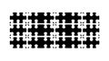 Black And White Hounds Tooth Pattern, vector design Generative AI Royalty Free Stock Photo