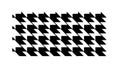Black and White Houndstooth Fabric Art, vector design Generative AI Royalty Free Stock Photo