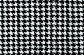 Black and white houndstooth pattern. Royalty Free Stock Photo