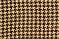 Black and white houndstooth pattern. Dogstooth check design as background. Royalty Free Stock Photo