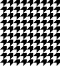 Black and white houndstooth pattern vector. Royalty Free Stock Photo