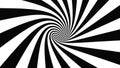 Black and white hypnotic spiral Royalty Free Stock Photo