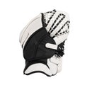 Black and white ice hockey goalie catch glove isolated on white background Royalty Free Stock Photo