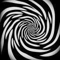 Black And White Illusion Swirl Photoshop Illustration Royalty Free Stock Photo