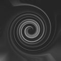 A black and white illustration, a mesmerizing vortex