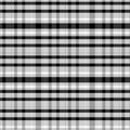 Black and White Illustration of Plaid Texture Background