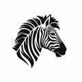 Zebra Head Vector Silhouette Logo Collection