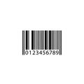A black and white image of a barcode Royalty Free Stock Photo