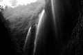 Monochrome Waterfall Cascade Royalty Free Stock Photo