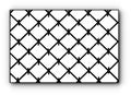 Black and white image of metal grate Royalty Free Stock Photo