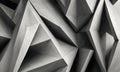 A black and white image of a pattern of triangles. Royalty Free Stock Photo