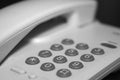 Black and white image of phone Royalty Free Stock Photo