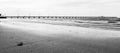 Black and white image of Shorncliffe Pier Royalty Free Stock Photo