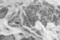 Black and white image of sponge on seethe stream Royalty Free Stock Photo