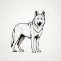 Geometrical Wolf: A Bold And Minimalistic Illustration