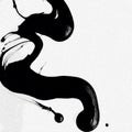 black and white , ink drop abstract background Royalty Free Stock Photo