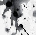 black and white , ink drop abstract background Royalty Free Stock Photo