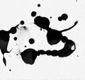 black and white , ink drop abstract background Royalty Free Stock Photo