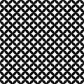 Black and White Interconnected Circles Tiles Pattern Repeat Back