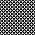 Black and White Interconnected Circles Tiles Pattern Repeat Back Royalty Free Stock Photo