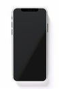 Black and white iphone with white back and front side. Generative AI Royalty Free Stock Photo