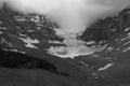 Black and white Jasper Glacier