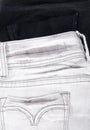 Black and white jeans Royalty Free Stock Photo