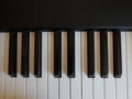 Black and White Keys on an Electronic Piano Royalty Free Stock Photo