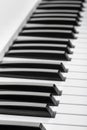 Black and white keys of a music keyboard Royalty Free Stock Photo