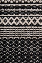 Black and white knitting wool texture Royalty Free Stock Photo