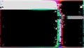 Black and white layer, overlay, VHS videotape glitch lines, retro pixels, TV