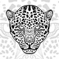 The black and white leopard print with ethnic zentangle patterns