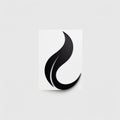 Abstract Minimalist Flame Logo With Symbolic Elements